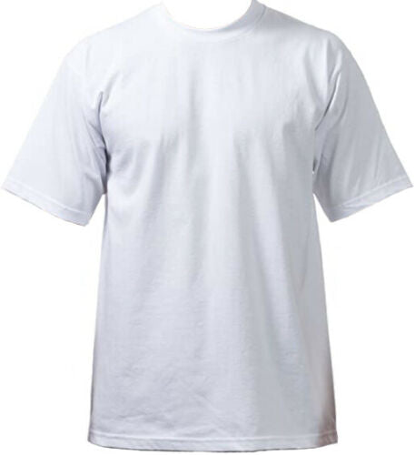 PRO WEST MENS Sport Activewear Heavyweight T-Shirt White or Black (Pack of 2)