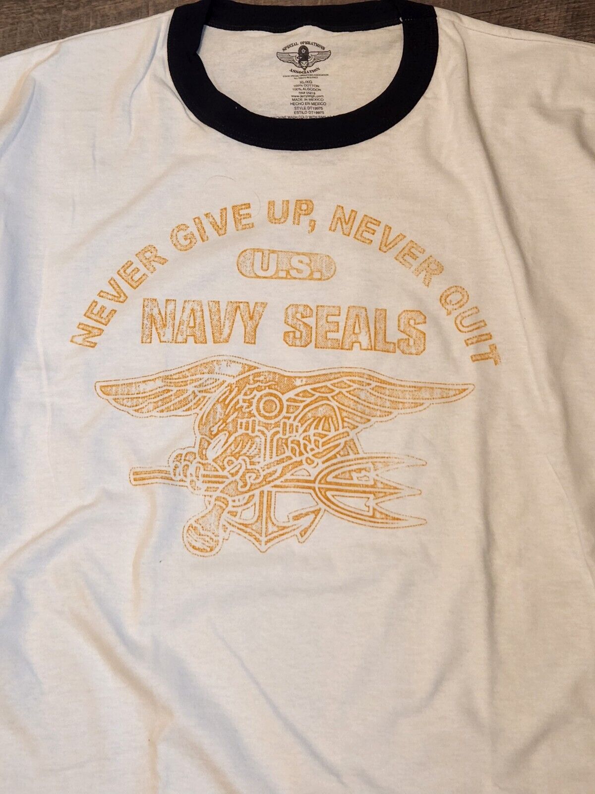 Men's t shirts "SPECIAL OPS " NEVER GIVE UP , NEVER QUIT Size 2XL -3XL