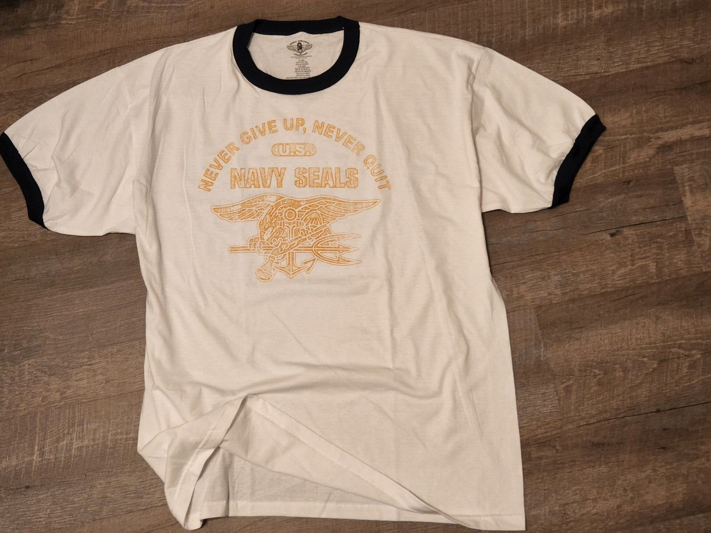 Men's t shirts "SPECIAL OPS " NEVER GIVE UP , NEVER QUIT Size 2XL -3XL