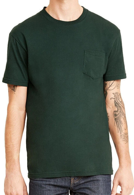 Men's Pocket T Shirts - 3 Pack -Next Level Apparel-100% Cotton