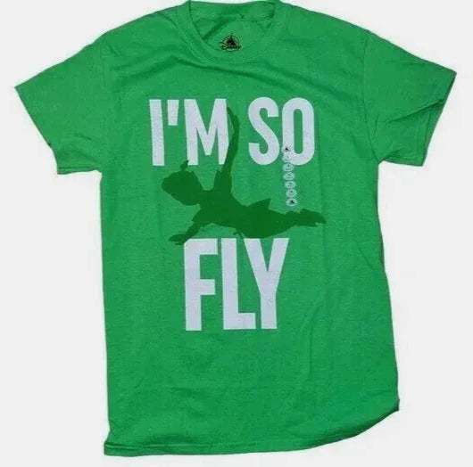 Disney Peter Pan T-Shirt -"I Am SO FLY"- Irish Green