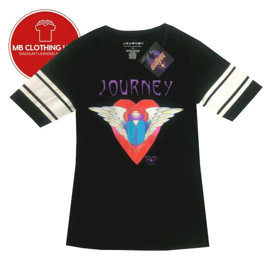 Women's T-shirt Music Tees - JOURNEY -Music - Top -Rock & Roll