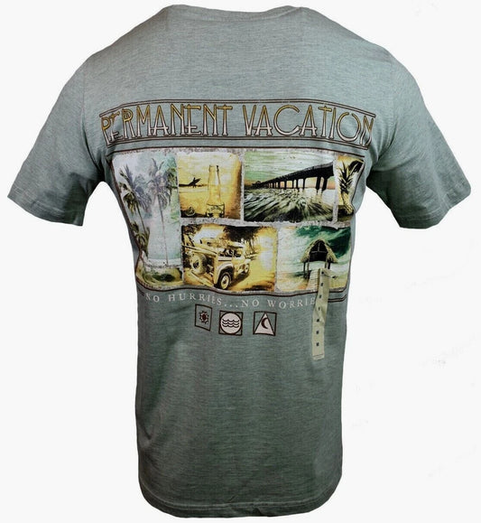 Men's T-shirt "Island Shores" Permanent Vacation" Bahama Beach-Size 2XL