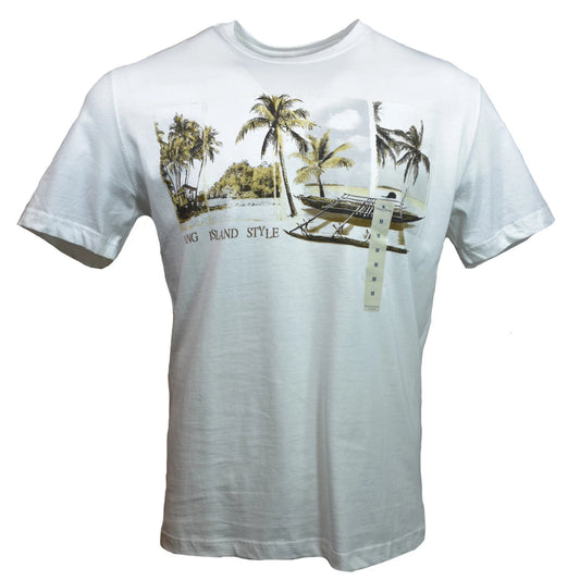 Men's T-shirt "Island Shores"Living Island Style -Palm trees