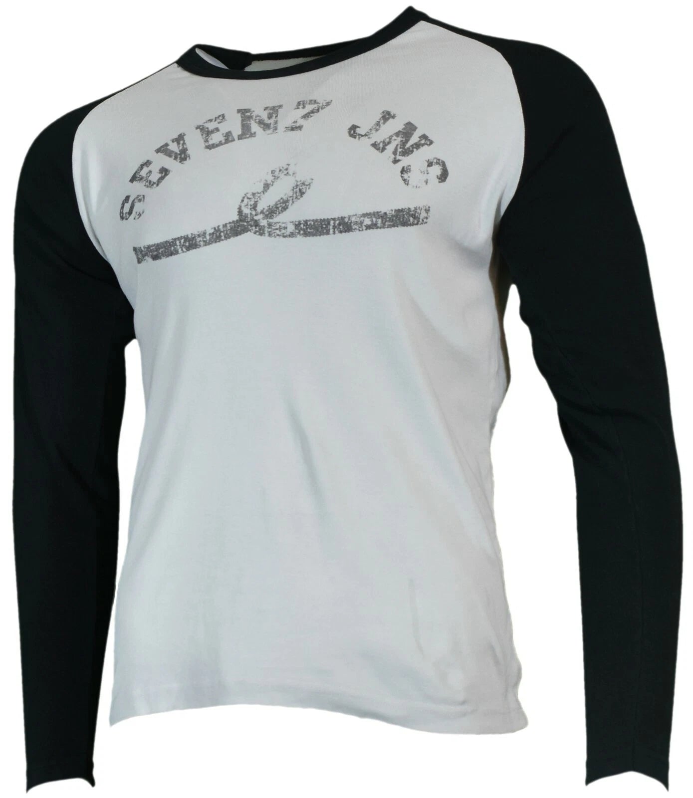 MENS Long Sleeve T Shirt "Seven 7 Jeans " 100% Cotton -Slim Fit