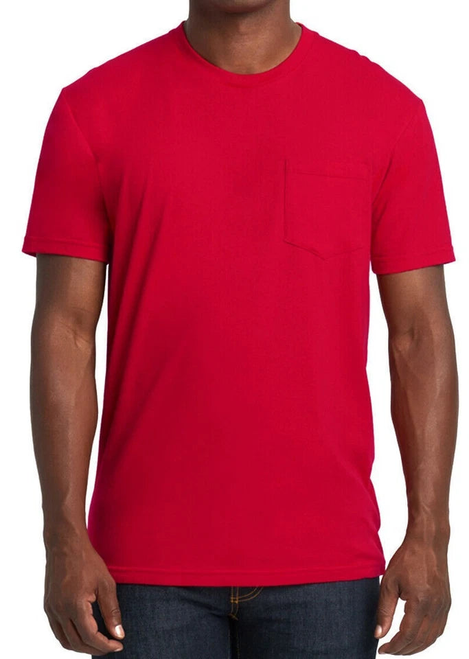 Men's Pocket T Shirts - 3 Pack -Next Level Apparel-100% Cotton
