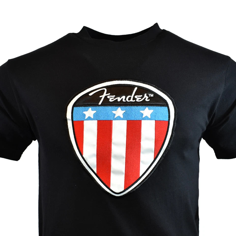 Men's Music tees "Fender" Vintage Retro Music T-Shirt, Guitar -Size Medium