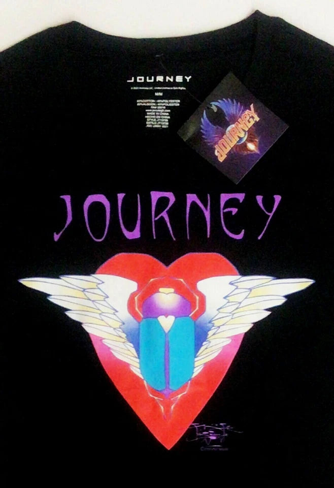 Women's T-shirt Music Tees - JOURNEY -Music - Top -Rock & Roll