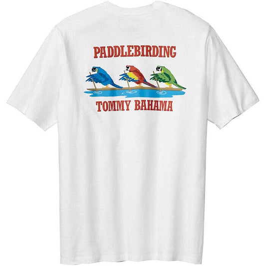 TOMMY BAHAMA MEN'S T SHIRTS- Paddle birding -SIZE Medium