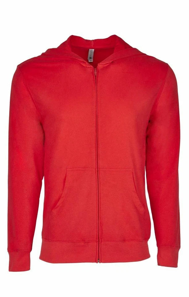 Unisex Sweatshirt Hoodie Lightweight "NEXT LEVEL" Full Zip Hooded