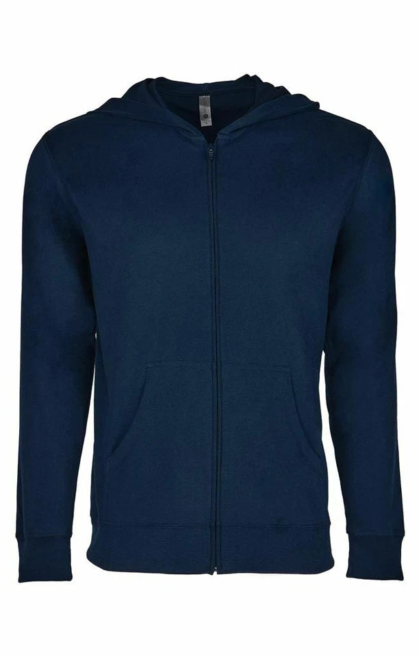 Unisex Sweatshirt Hoodie Lightweight "NEXT LEVEL" Full Zip Hooded