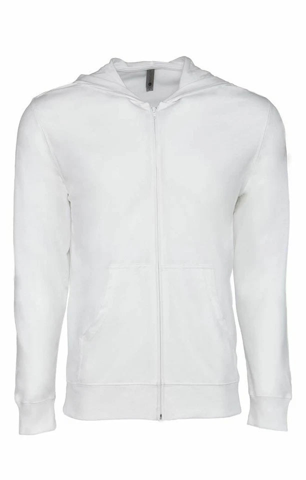 Unisex Sweatshirt Hoodie Lightweight "NEXT LEVEL" Full Zip Hooded