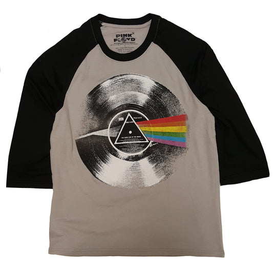 Pink Floyd Dark Side of the Moon Album Graphic 3/4 Sleeve T-Shirt