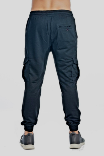 MENS JOGGERS A/JEANS CARGO POCKET PANTS FRENCH TERRY SWEATPANTS