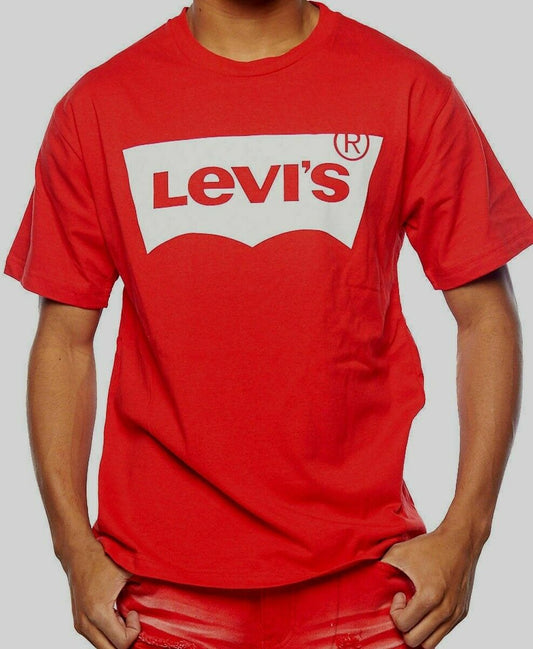 LEVI'S Men's T-shirt Classic Logo -Original Vintage - Red