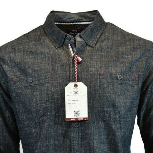 MB Men's Long Sleeve Slim Fit Button Up Casual Shirt