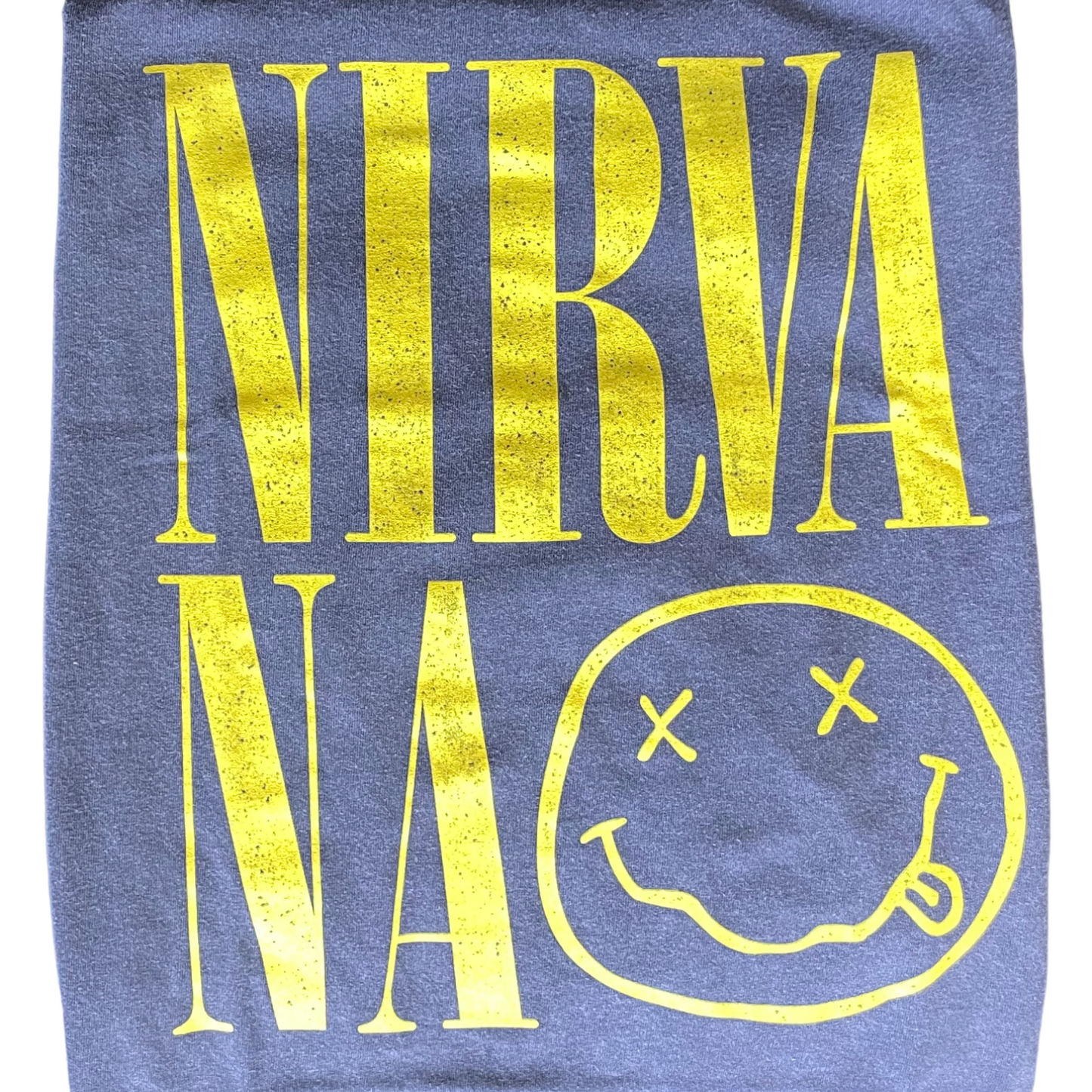 Oversized Classic Nirvana Nevermind Smile Band T-Shirt - Mens/Unisex