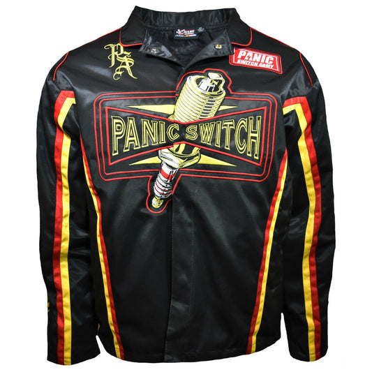 Mens NASCAR style Jacket PANIC SWITCH Army crew