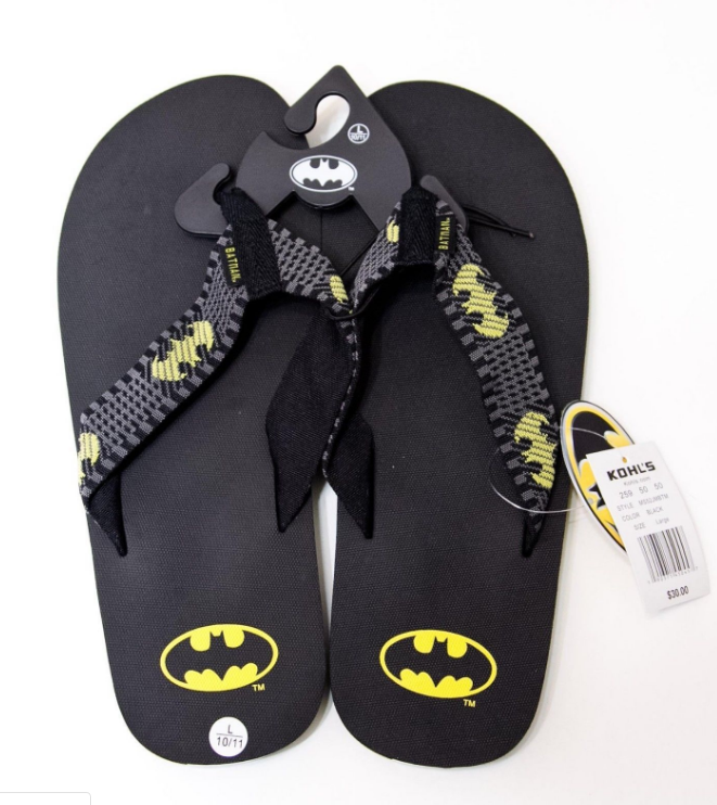 Batman Sandals Flip Flops Mens