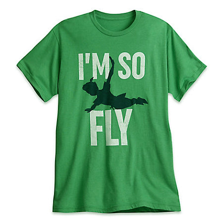 Men's T-Shirt Disney Peter Pan "I Am SO FLY" Irish Green