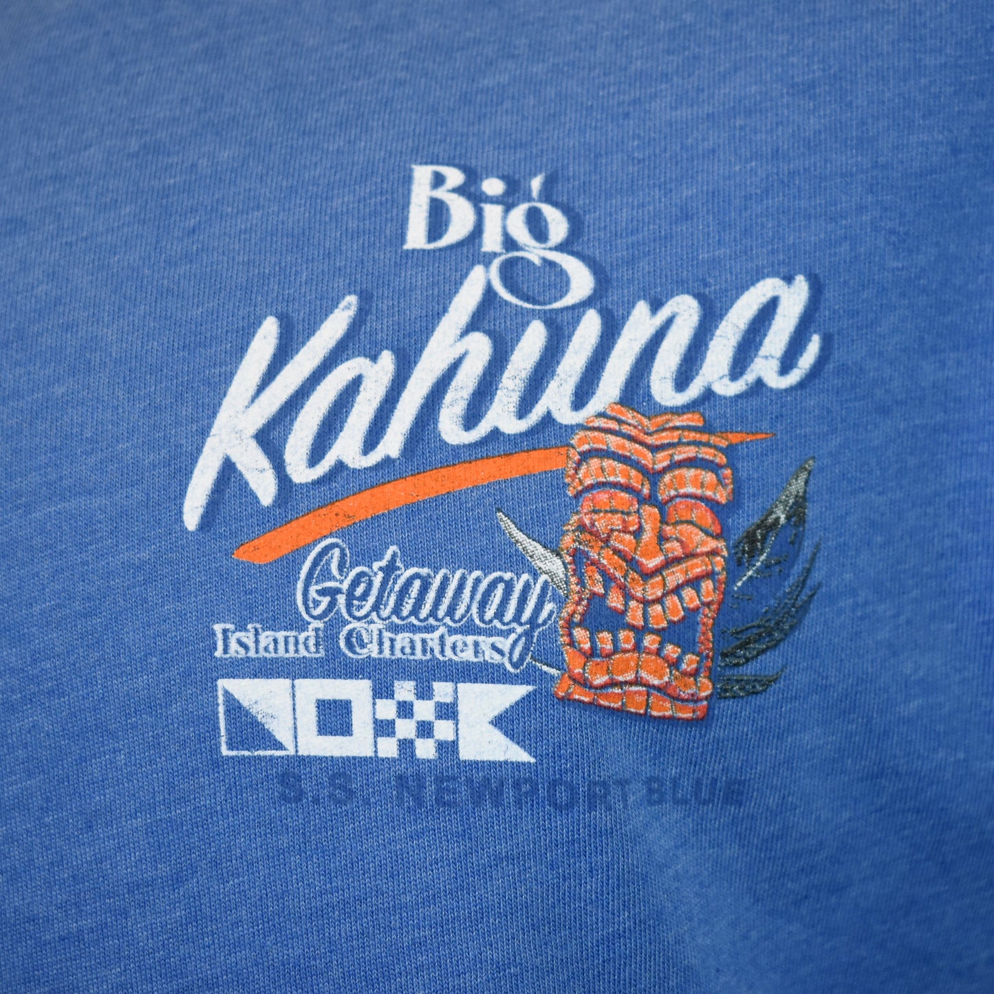 Big Kahuna Men's T-Shirt NEWPORT BLUE Island Getaway Summer Beach Cruise