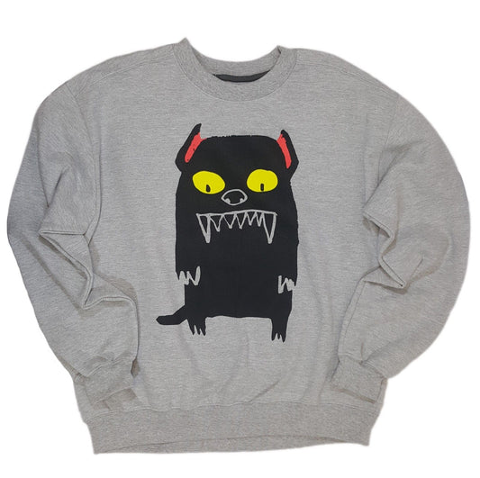 Forever 21 Unisex Scary Pets Graphic Print Pullover Crew Neck Sweatshirt