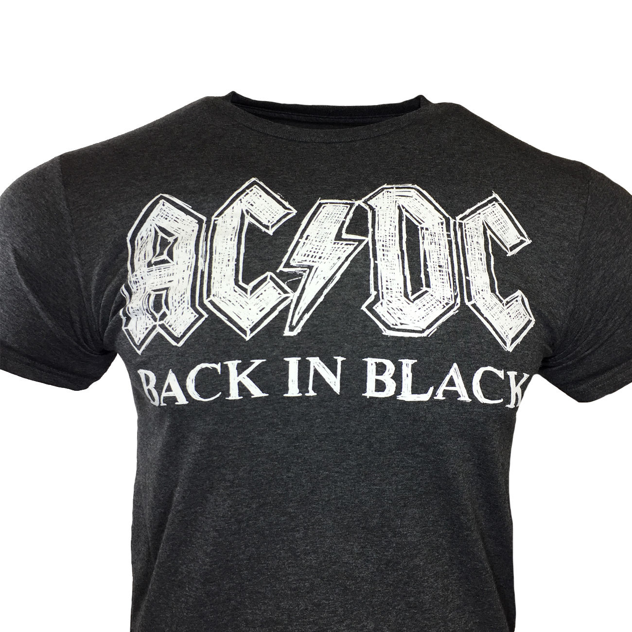 AC/DC Original Back in Black Concert Men's T-Shirt Rock n Roll Music