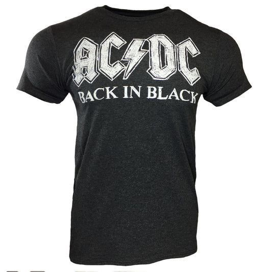 AC/DC Original Back in Black Concert Men's T-Shirt Rock n Roll Music