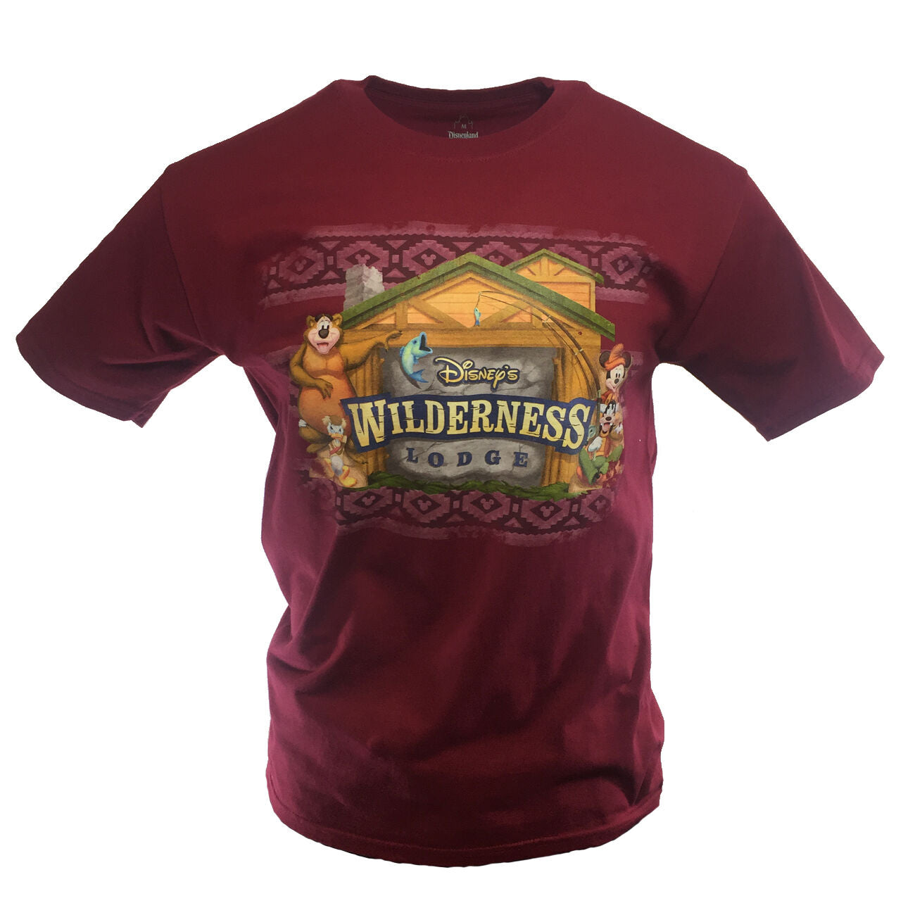 Disney's Wilderness Lodge Theme Park T-Shirt - Burgundy Mens/Unisex