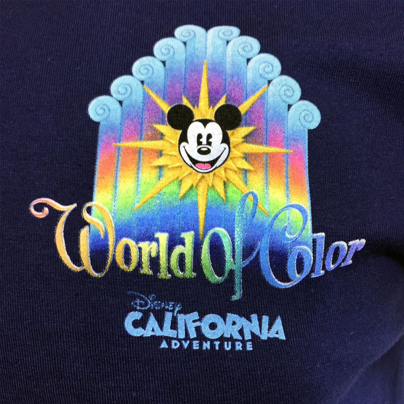Disney World of Color T-Shirt - Navy Blue Mens/Unisex