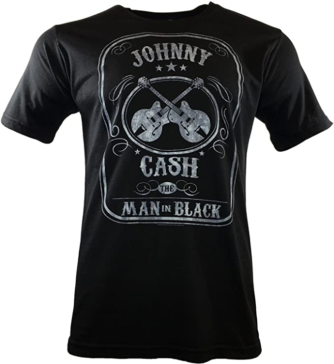 Johnny Cash Man in Black Music T-Shirt - Mens/Unisex