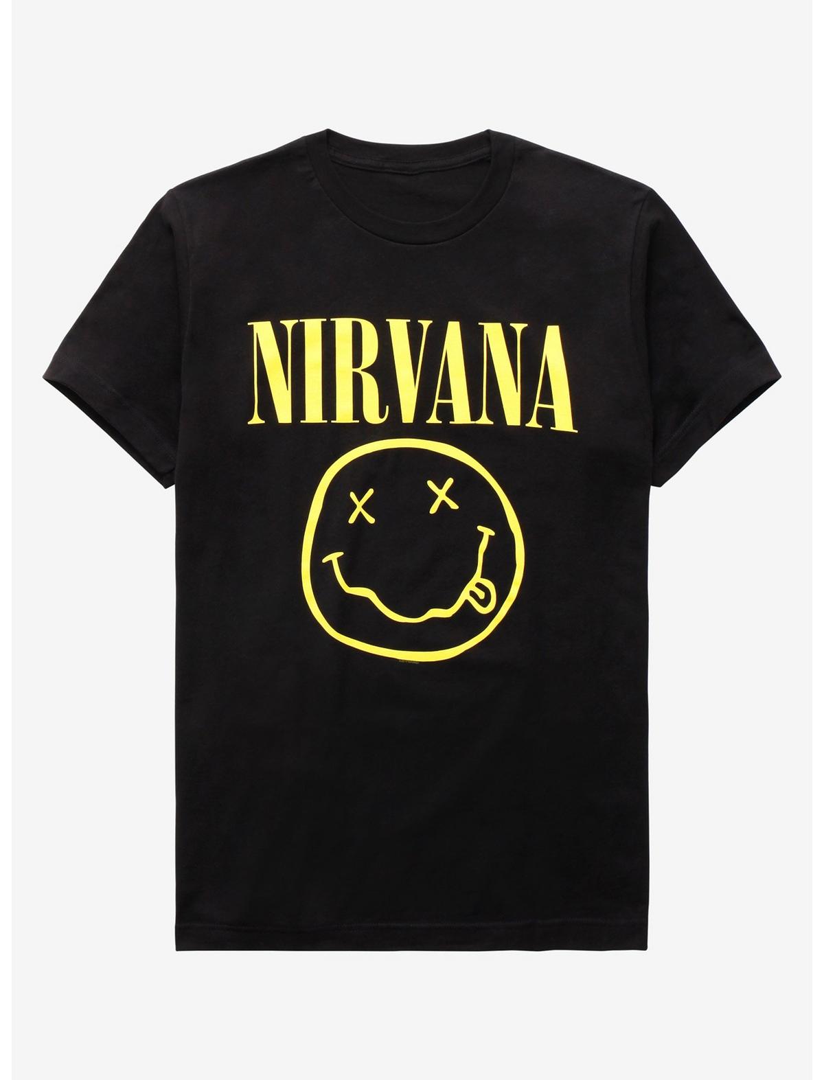 Classic Nirvana Smile Band T-Shirt - Mens/Unisex