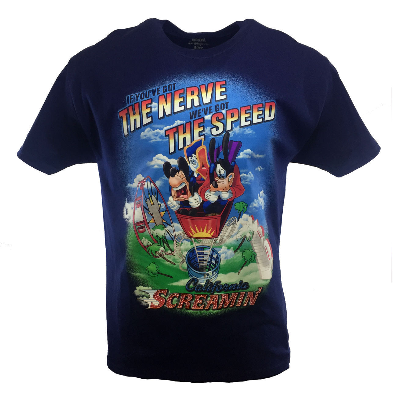 Disney California Screaming Theme Park T-Shirt - Mens/Unisex