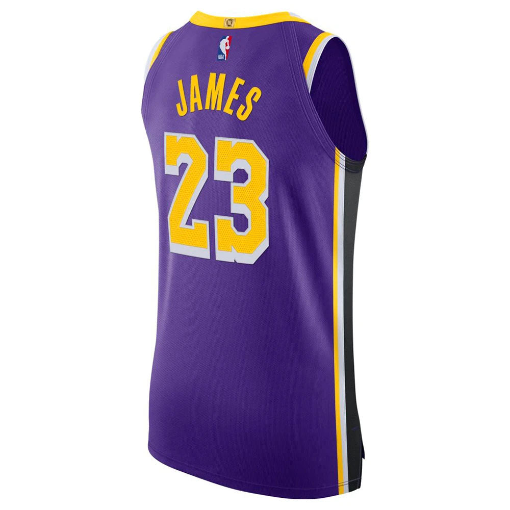 Los Angeles Lakers Lebron James NBA Authentic Swingman Edition Jersey PURPLE
