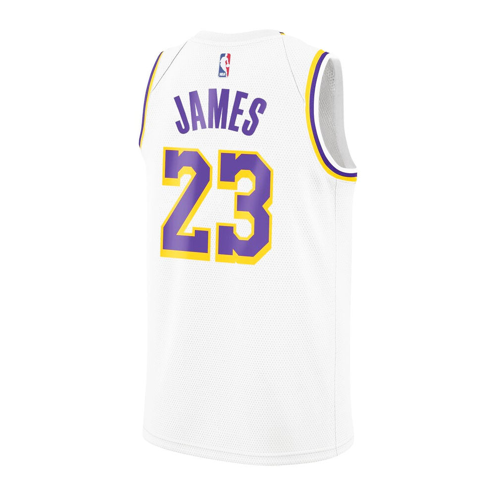 Los Angeles Lakers Lebron James NBA Authentic Swingman Edition Jersey WHITE