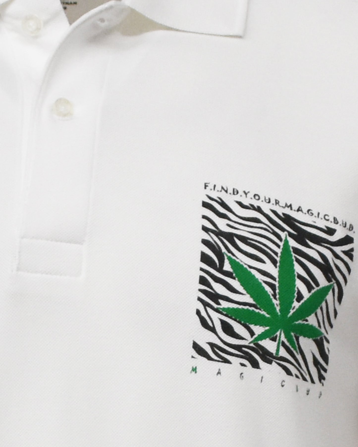 Men's Polo Shirt -420 Weed -Find Your Magic Bud - 5% Spandex - MB T shirts - NEW