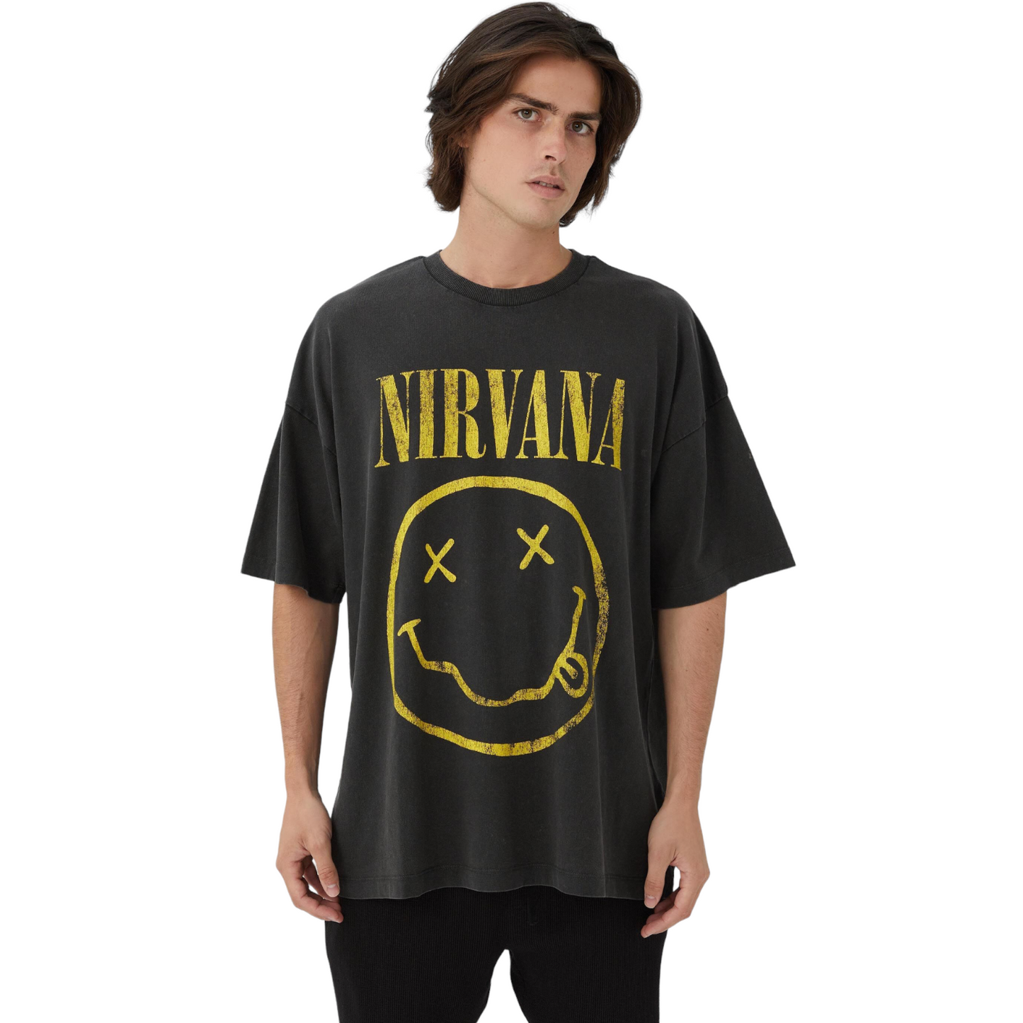 Classic Nirvana Smile Band T-Shirt - Mens/Unisex