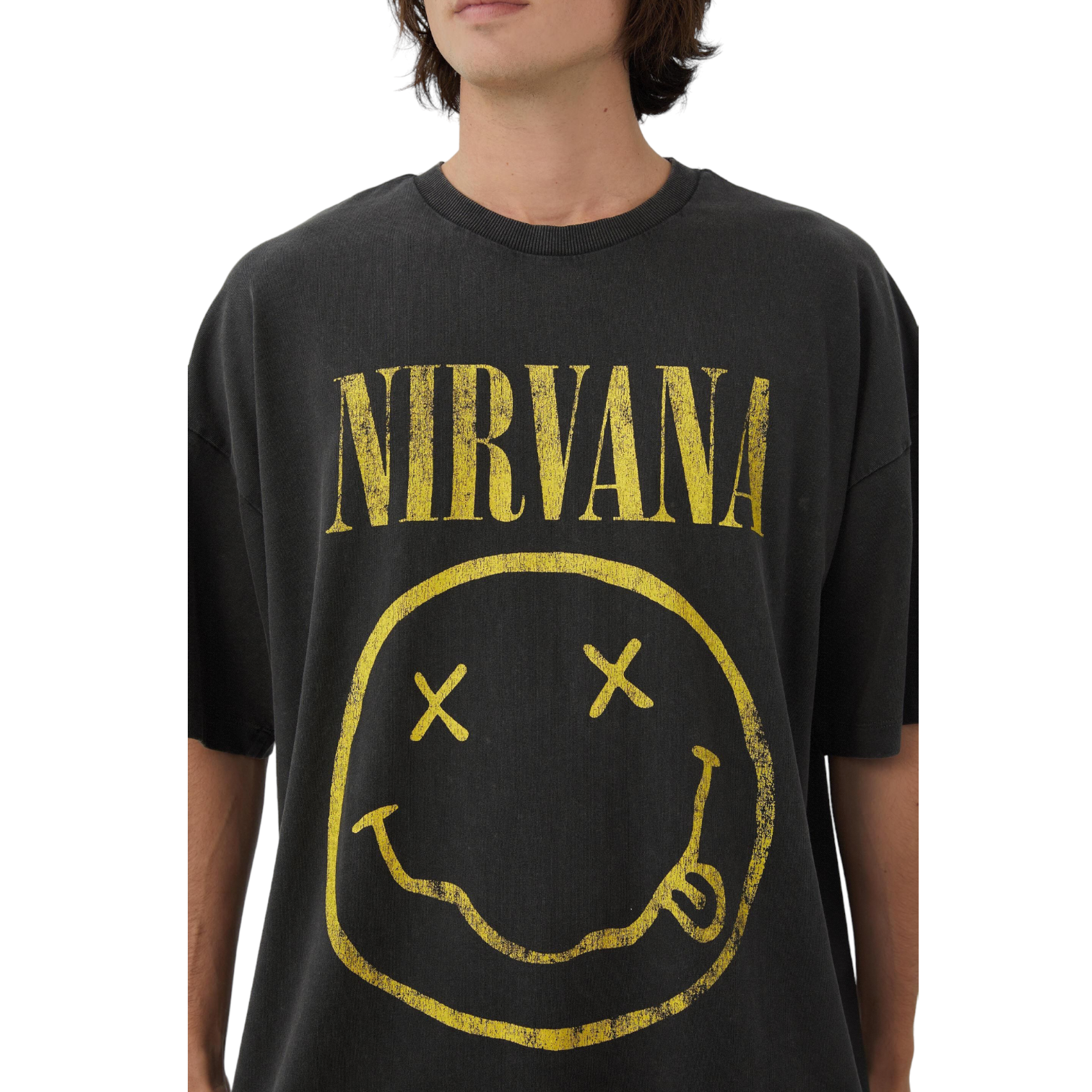Nirvana shirt mens hot sale