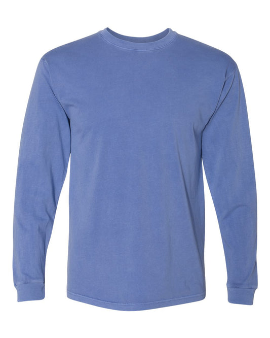 Men's Long Sleeve T Shirt -Inspired Dye by Next Level -Peri Blue