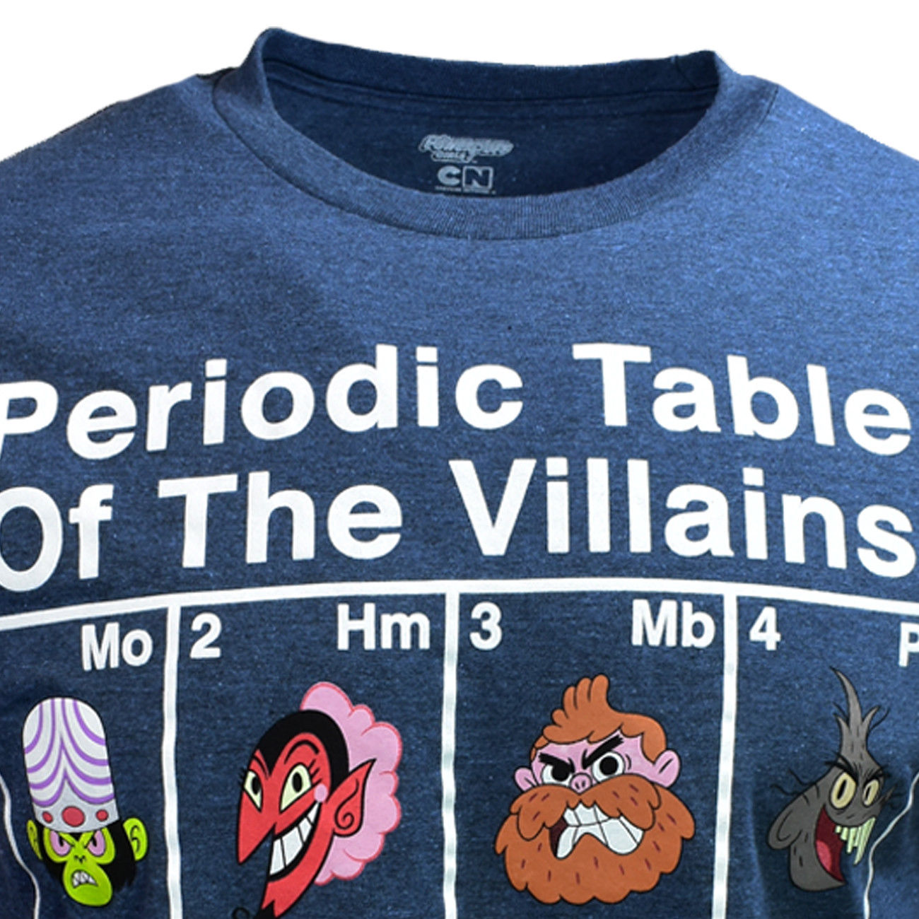 Power Puff Girls Periodic Table Mens Graphic Tee