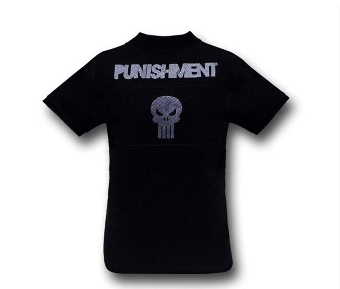 Marvel Comics The Punisher Black Polo Shirt - Men/Unisex