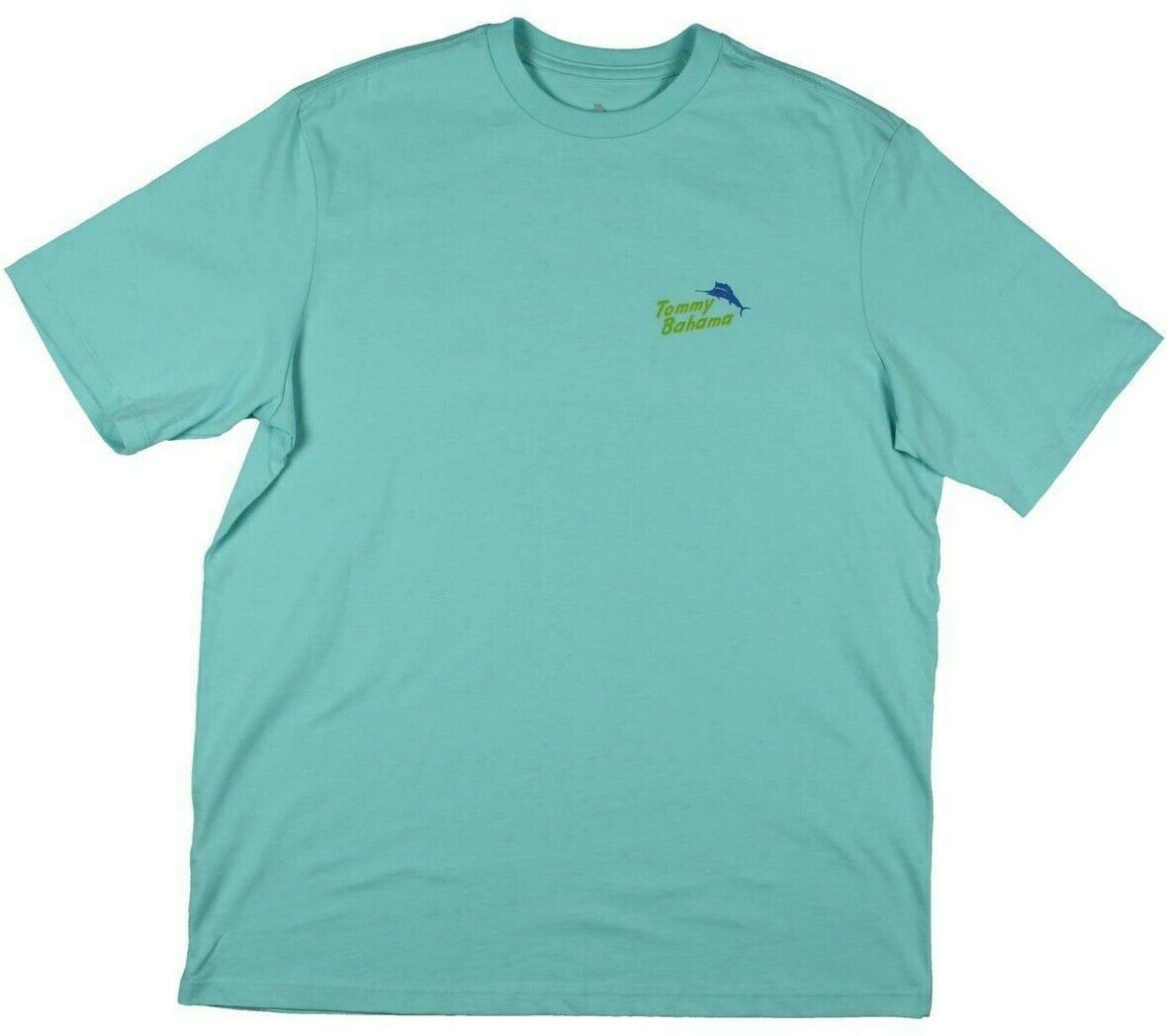 TOMMY BAHAMA Flock Star Humming Bird Tree Branch Blue Graphics Shirt Medium Size