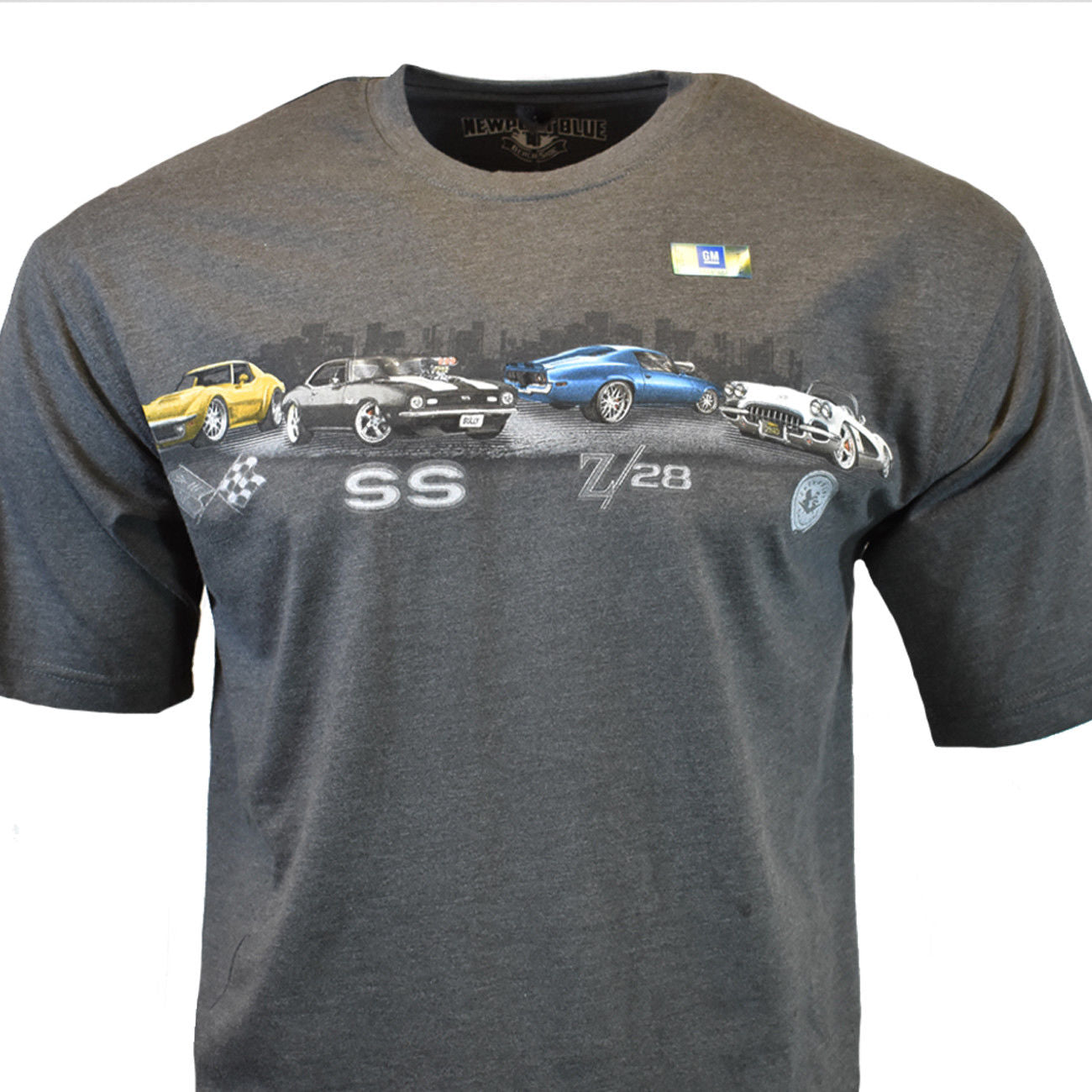 Chevrolet Corvette and Camaro Hot Rod Muscle Cars Men's Graphic T-Shirt