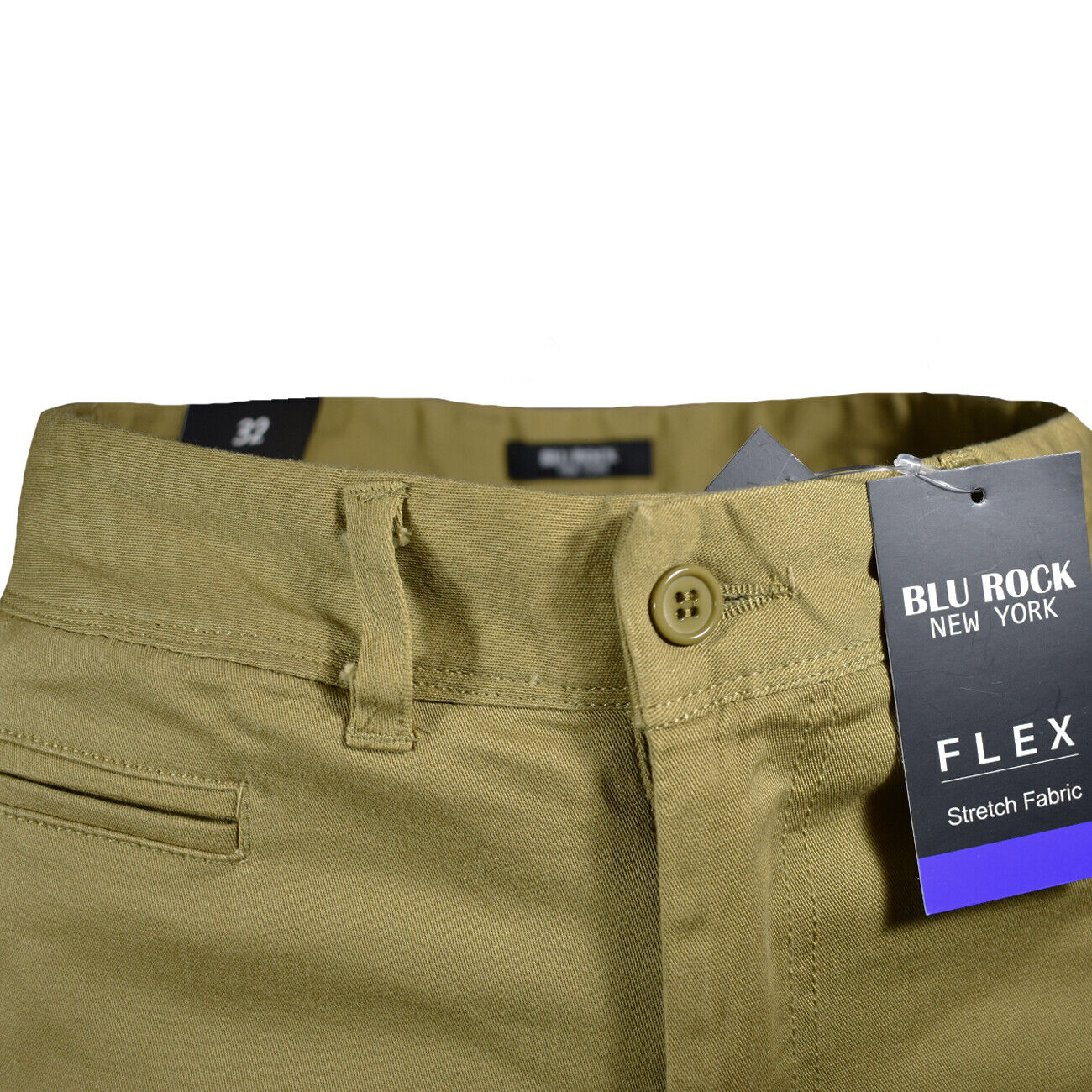 Blu Rock Flex Fit Shorts - Tan 5 Pockets - Men's