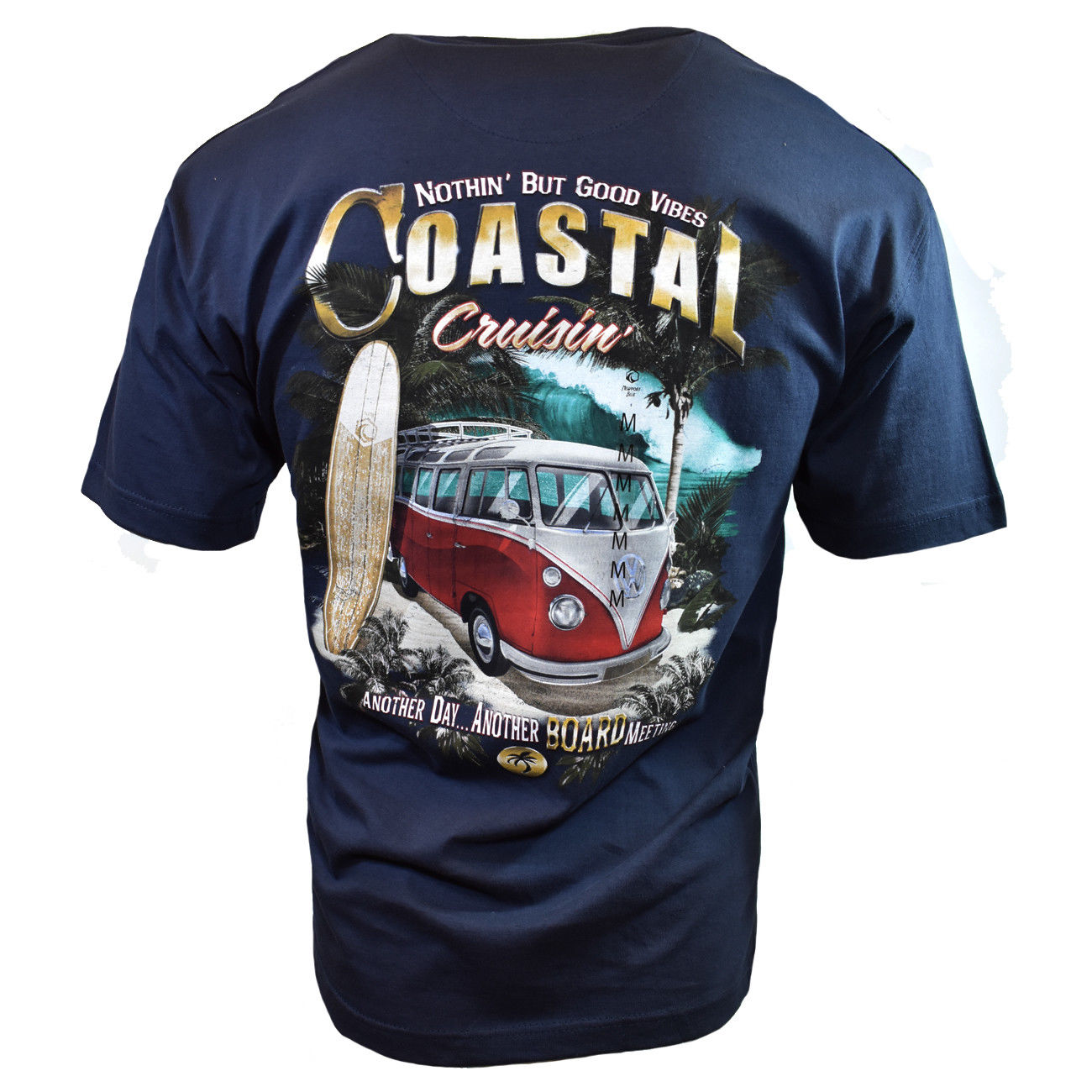 Volkswagen Bus Coastal Cruisin' Surf Scene Men's Graphic T-Shirt