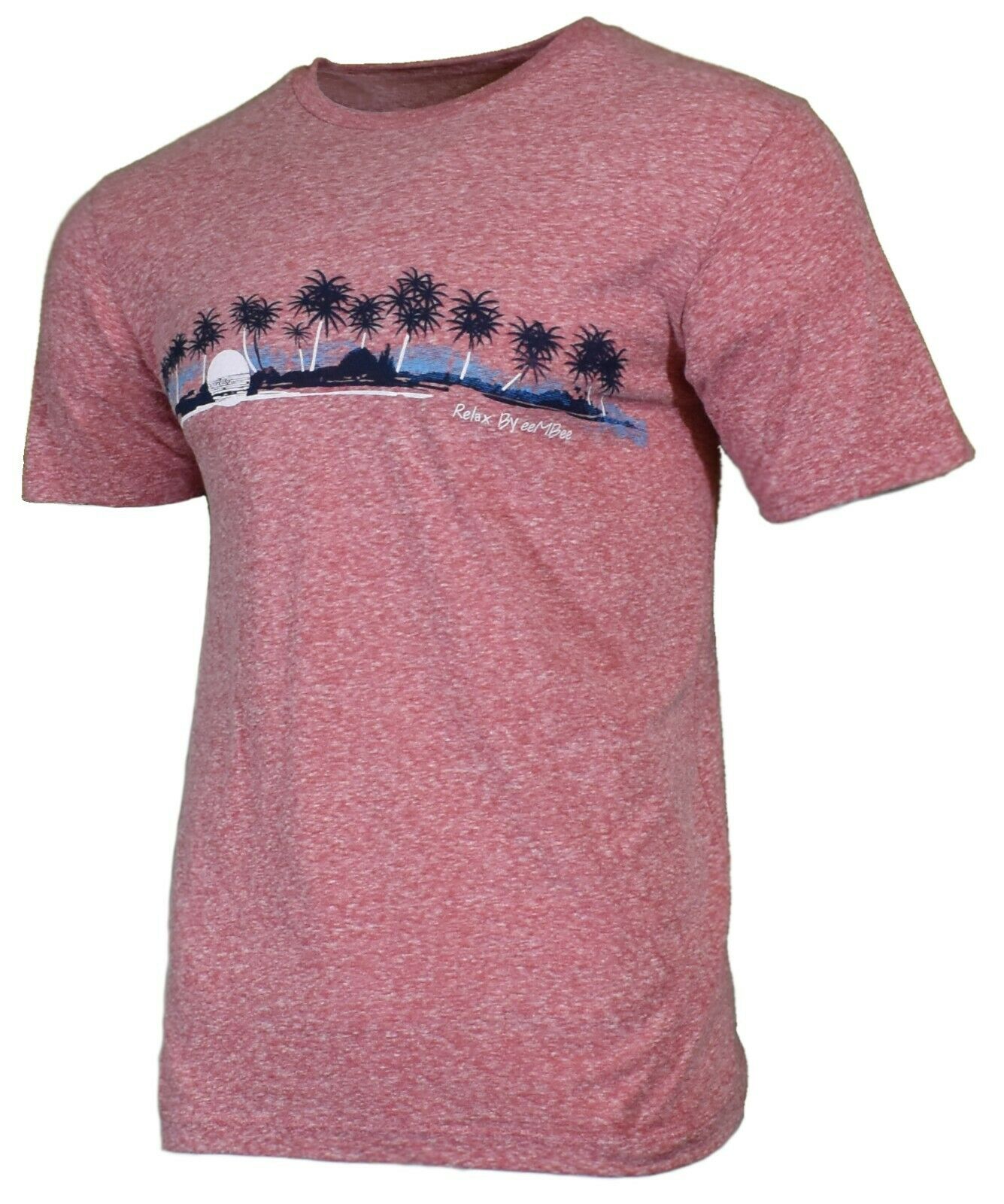 Men's T-Shirt Sunset Beach Palm Trees Relax by eMBee