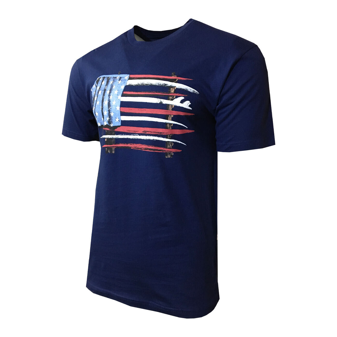 Joe Marlin Unwind American Surfboard Flag T-Shirt - Men/Unisex