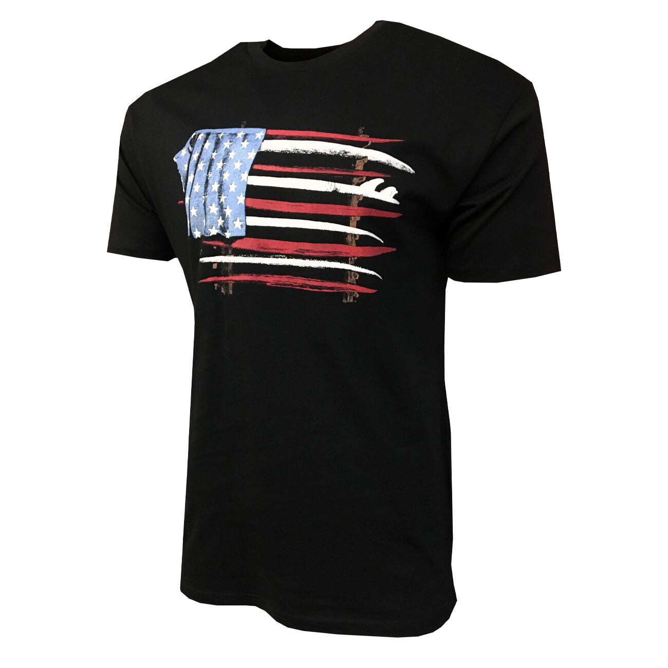 Joe Marlin Unwind American Surfboard Flag T-Shirt - Men/Unisex