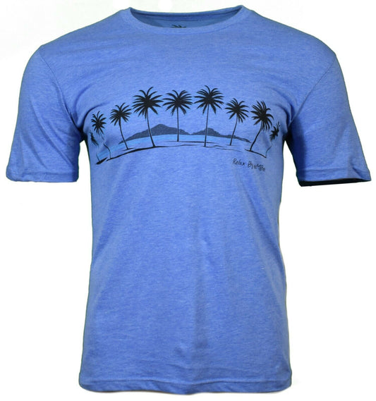 Men's T-Shirt Sunset Beach Palm Trees Relax by eeMBee