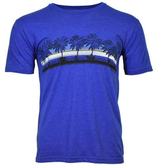 Men's T-Shirt Sunset Bahama Palm Trees No worries here